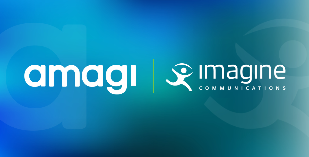 Imagine Communications and Amagi logos