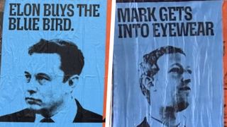 Mozilla Foundation adverts showing Elon Musk and Mark Zuckerberg 