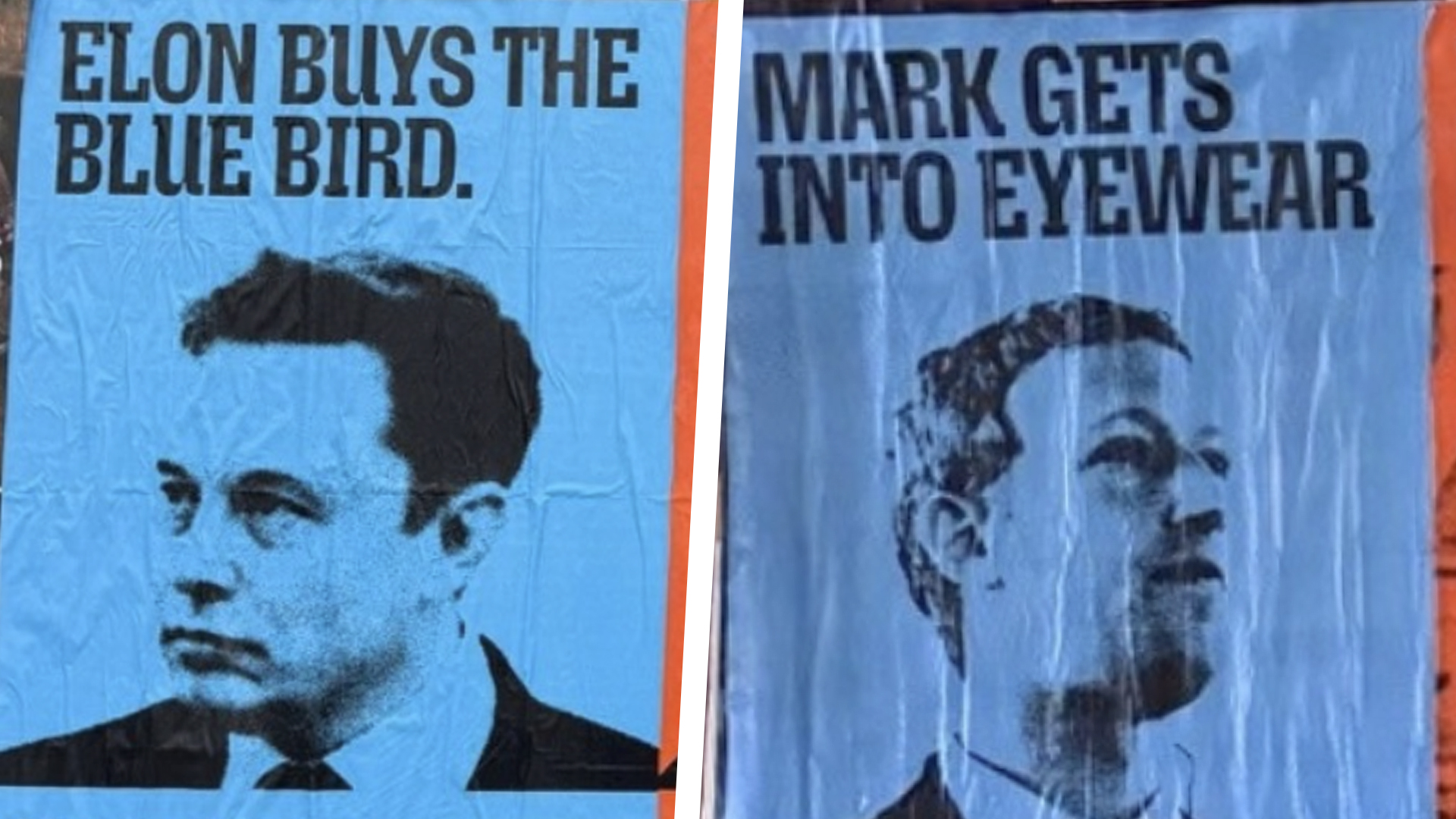 Mozilla Foundation adverts showing Elon Musk and Mark Zuckerberg 
