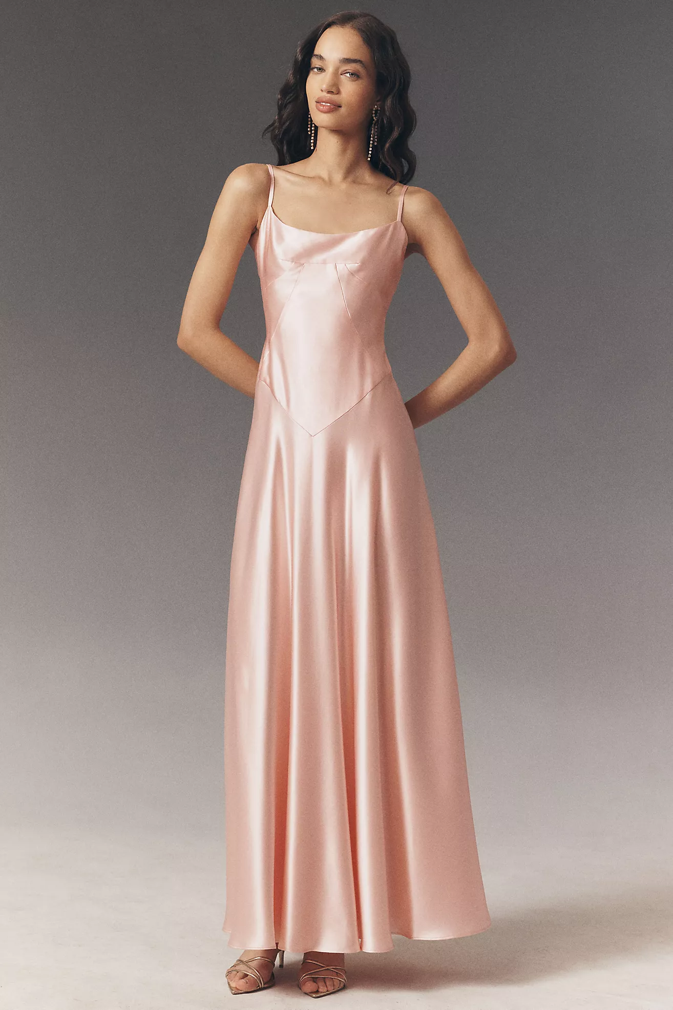 Mare Mare Emmy Satin Corset Maxi Dress