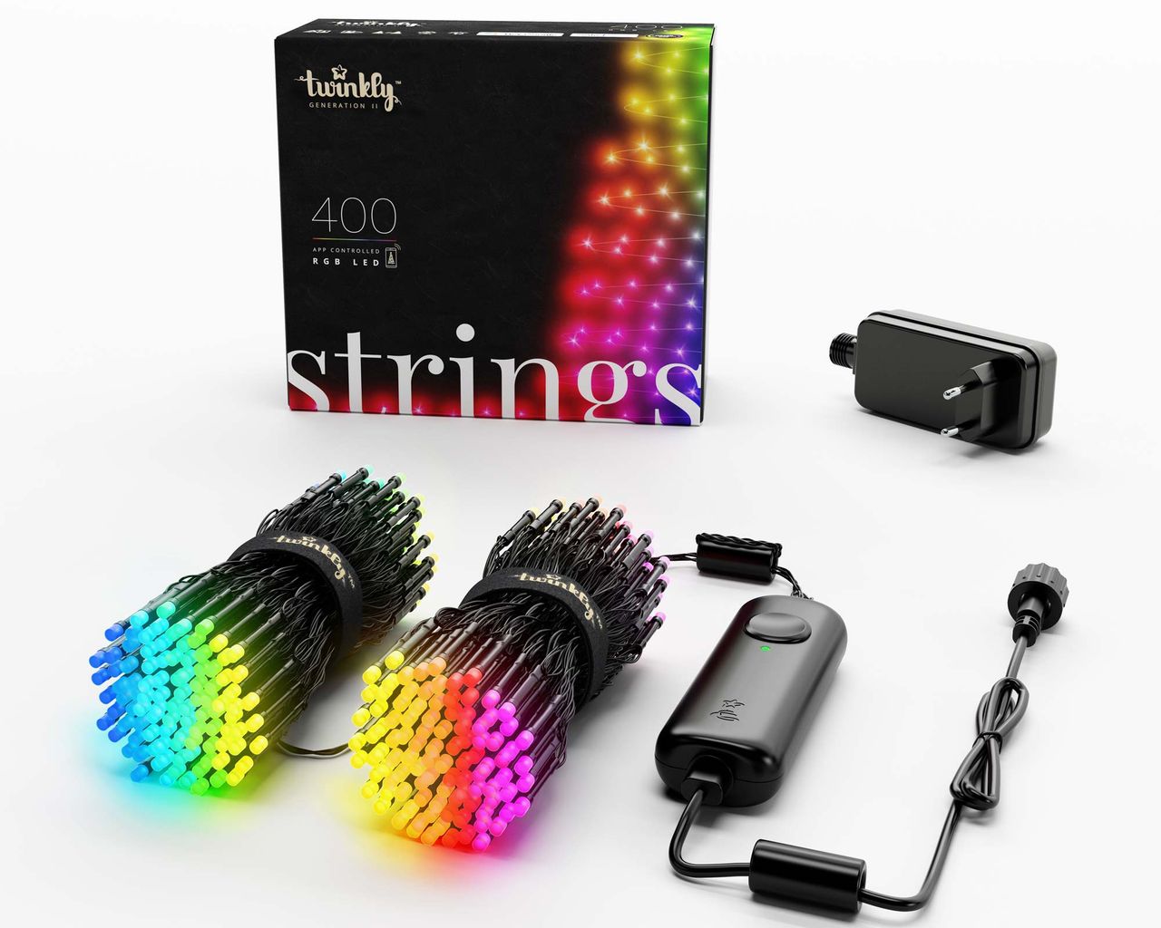 luci scintillanti arcobaleno usate da The Home Edit