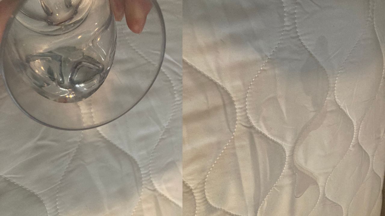 M&amp;S Fresh &amp; Cool Mattress Protector on our tester, Linda's bed