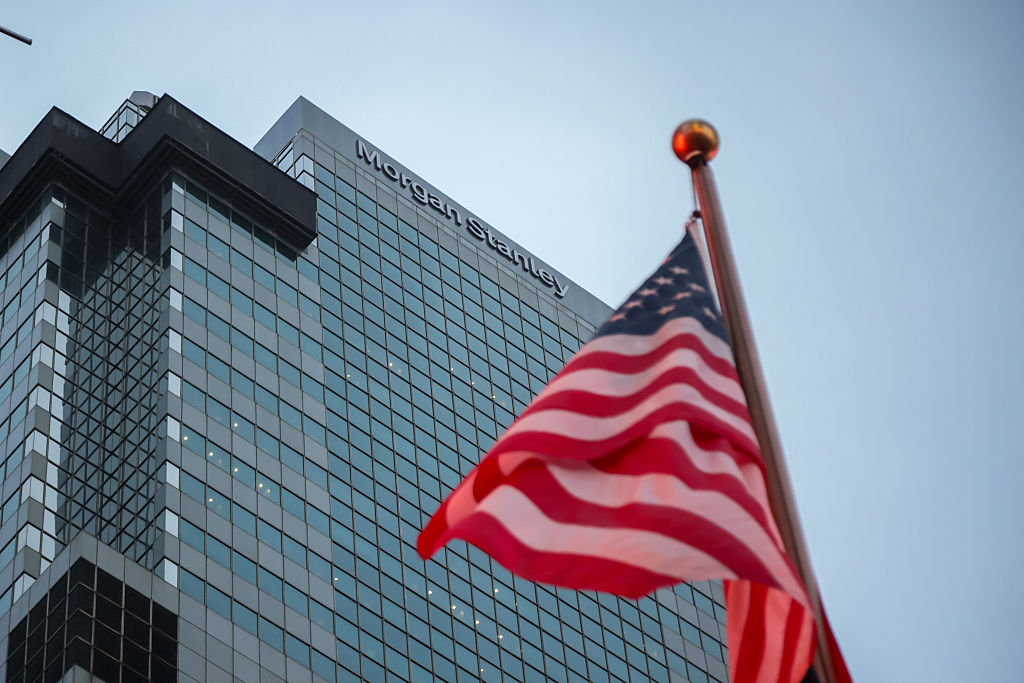 US income stocks: Morgan Stanley headquarters in New York, US