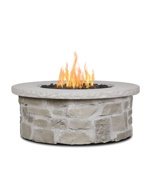 Scottsdale Round Stone Propane Fire Pit Table