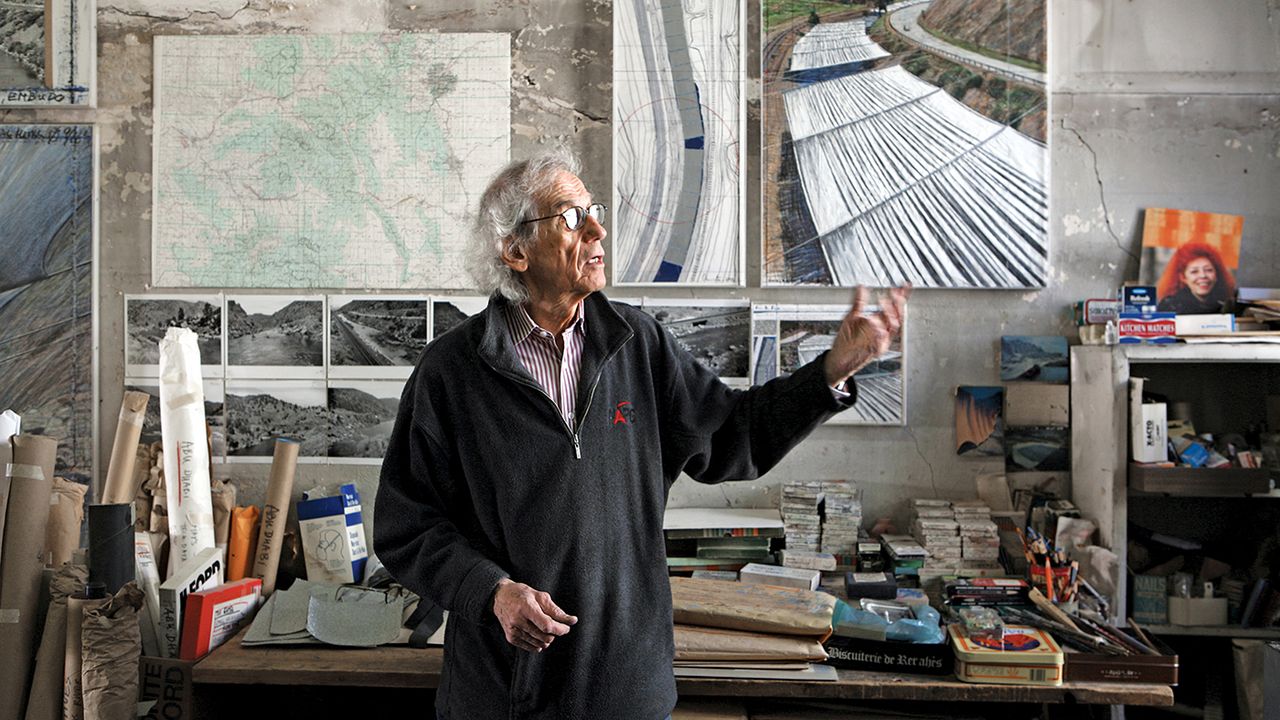 over_the_river_-_christo_in_his_studio_with_a_preparatory_collage_for_over_the_river.jpg