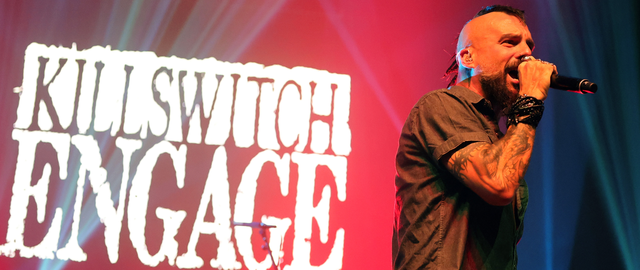 Killswitch Engage singer Jesse Leach onstage in 2025