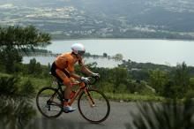 Ion Izagirre (Euskaltel-Euskadi) was a surprise fastest time until Tejay van Garderen came through.