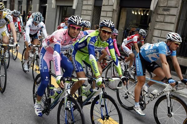 Liquigas - Doimo teammates Vincenzo Nibali and Ivan Basso occupy first and second on GC.