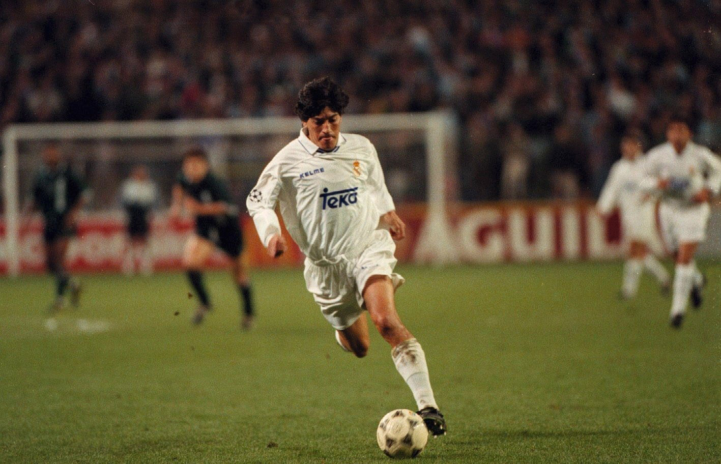 Ivan Zamorano in action for Real Madrid in November 1995.