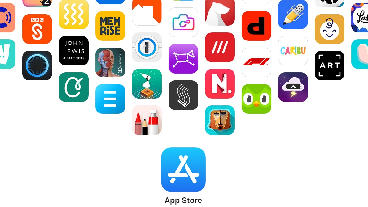 Logos de la App Store y varias aplicaciones