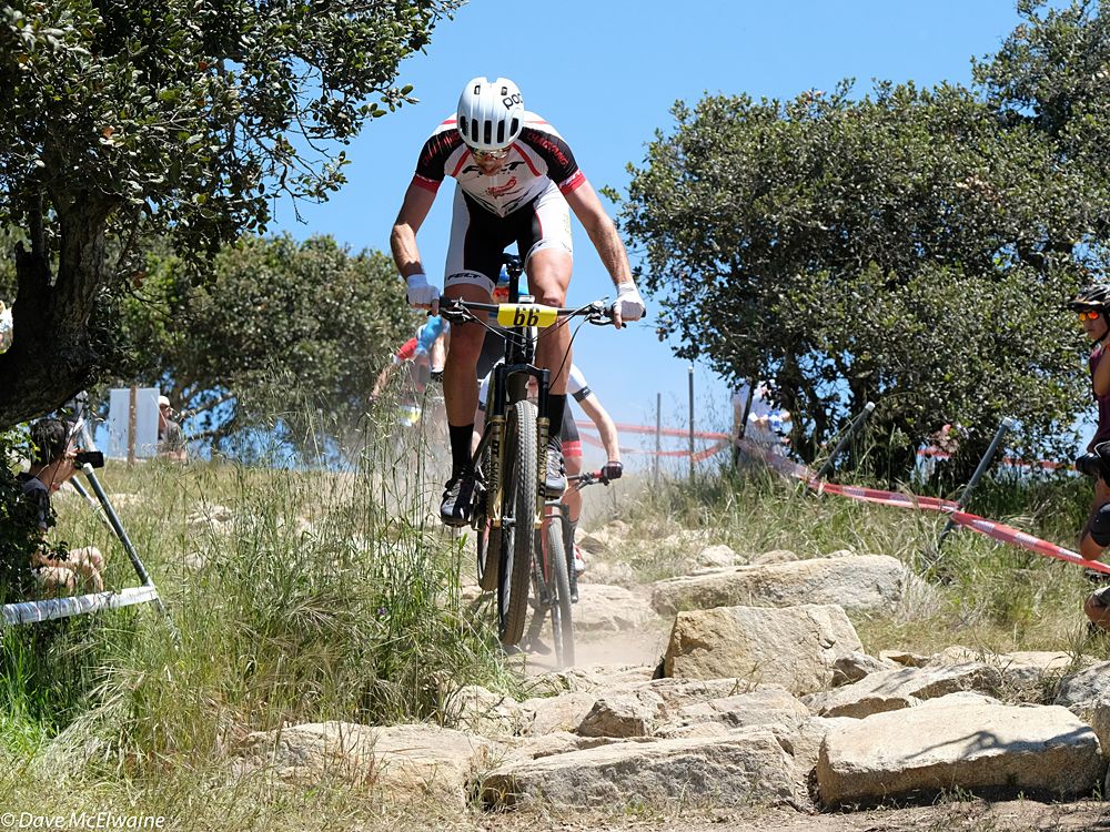 Nicola Rohrbach (Felt) riding with the leaders. He had won the short track race the day before.
