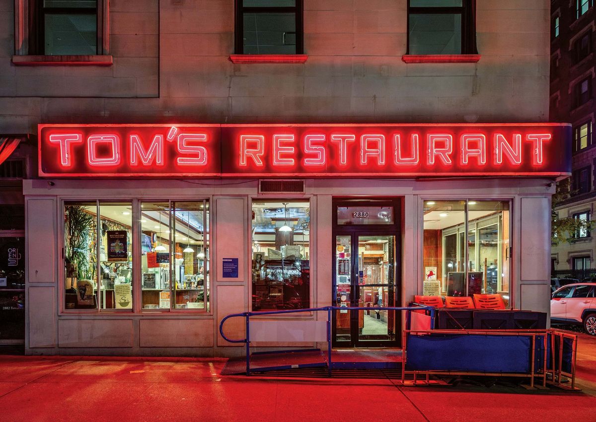 Exterior of Tom's Restaurant, New York.