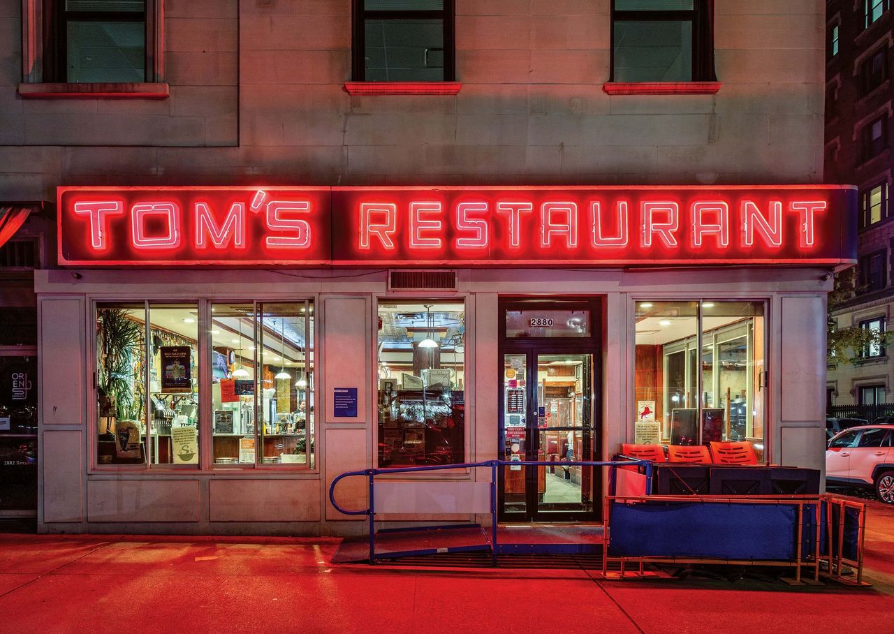 Exterior of Tom's Restaurant, New York.