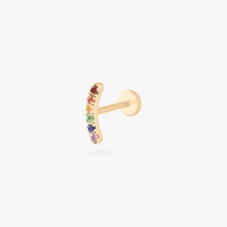 Mini Rainbow Bar Flatback Stud