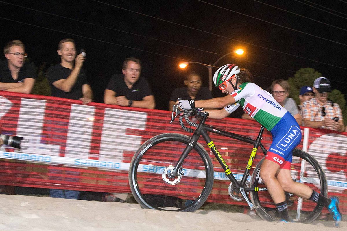 Eva Lechner in action at CrossVegas.