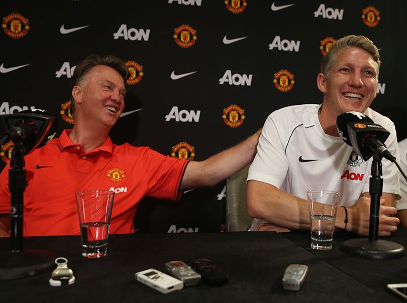 Louis van Gaal and Bastian Schweinsteiger