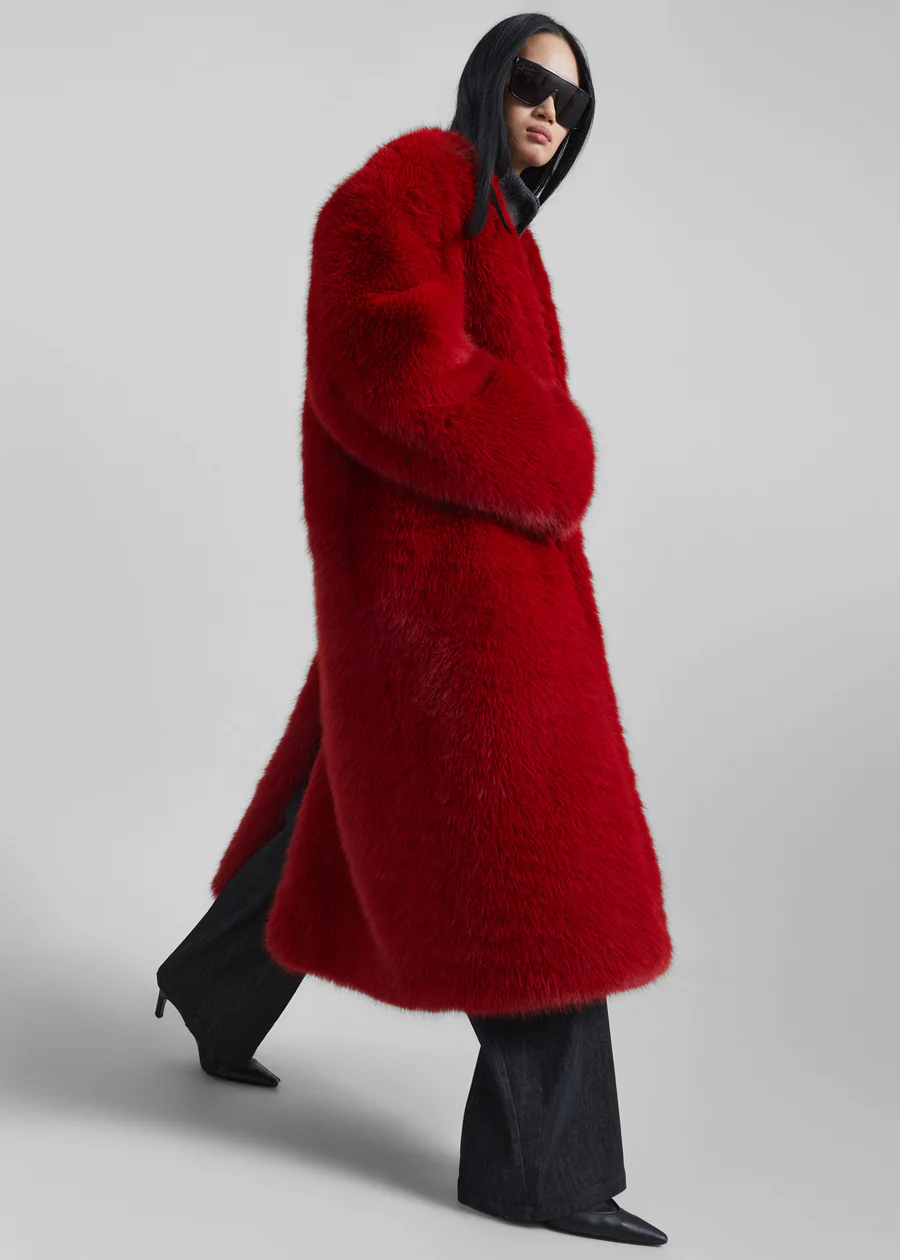 the frankie shop, Destiny Padded Faux Fur Coat