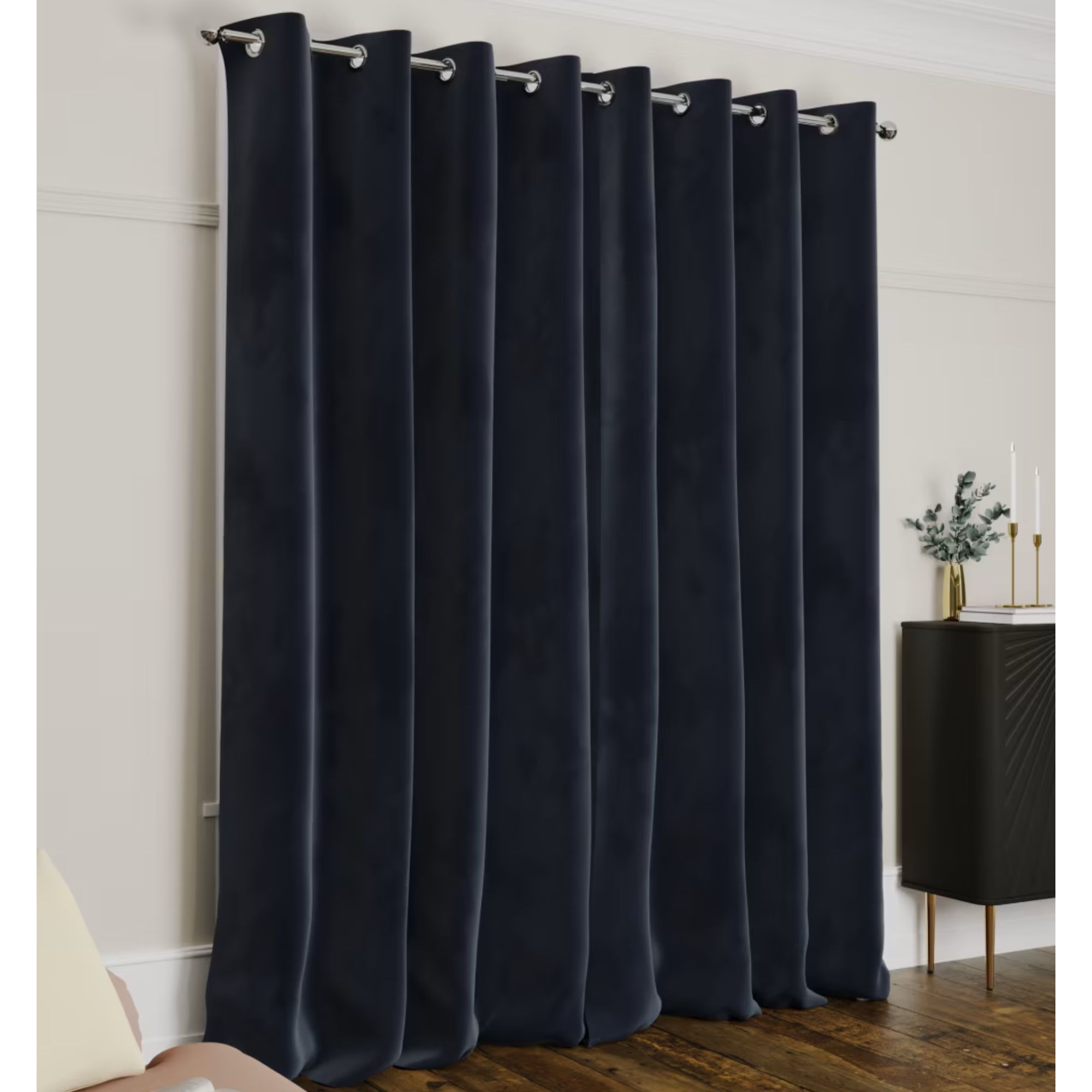 M&amp;amp;S, Velvet Eyelet Ultra Thermal Curtains