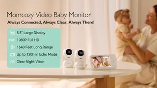 Momcozy BM03 5.5-inch Full HD baby monitor is always connected, always clear, and always there.