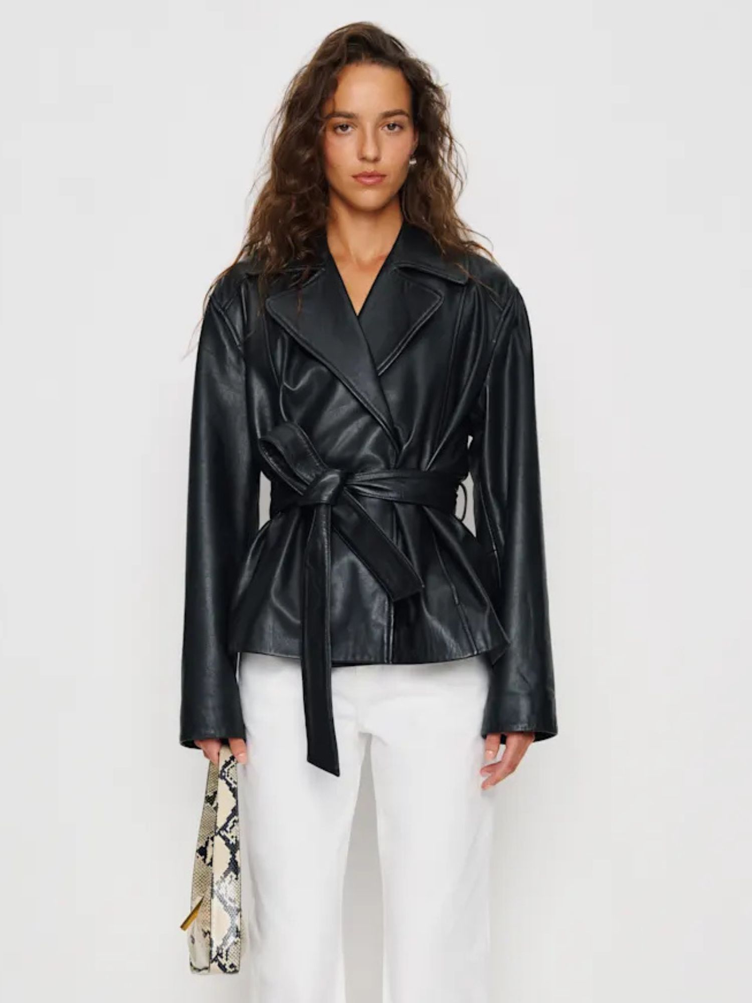 Reformation Veda Jaden Cropped Trench