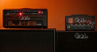 PRS Archon Classic and Mark Tremonti MT 15 v2: the newly redesigned tube amps offer a host of new features and tones, with the Alter Bridge guitarist's new lunchbox head [right] featuring the Overdrive channel from his MT 100 head, and there's a half-power switch, too.