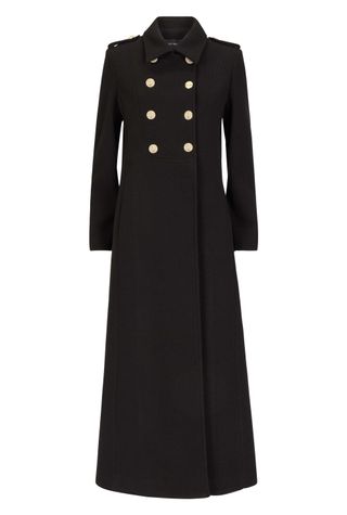 Long Military Black Coat by James Lakeland