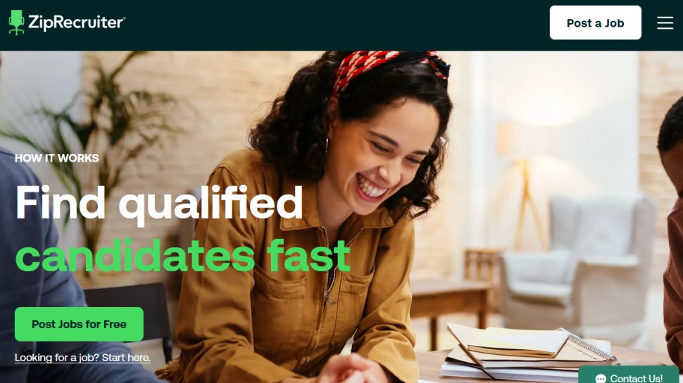 ZipRecruiter website screenshot (March 2026).