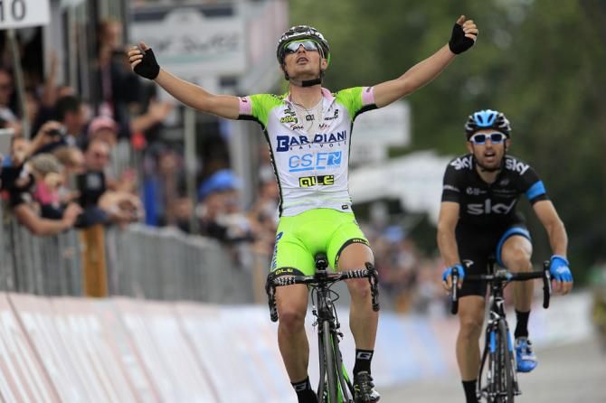 Enrico Battaglin (Bardiani - CSF) wins stage 14 of the Giro d'Italia