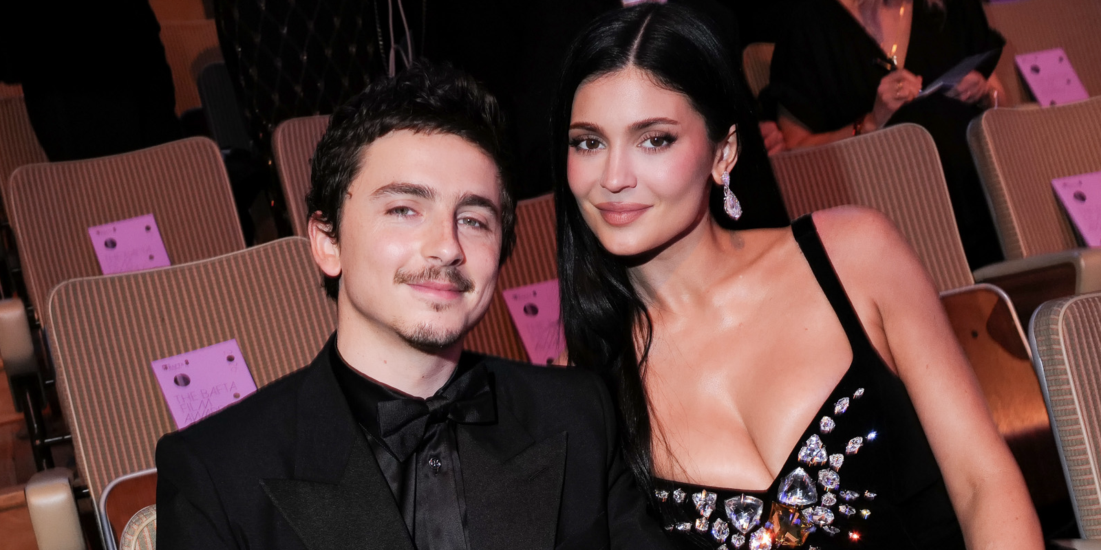 Timoth&eacute;e Chalamet and Kylie Jenner attend the EE BAFTA Film Awards 2026 at The Royal Festival Hall on February 22, 2026 in London, England.