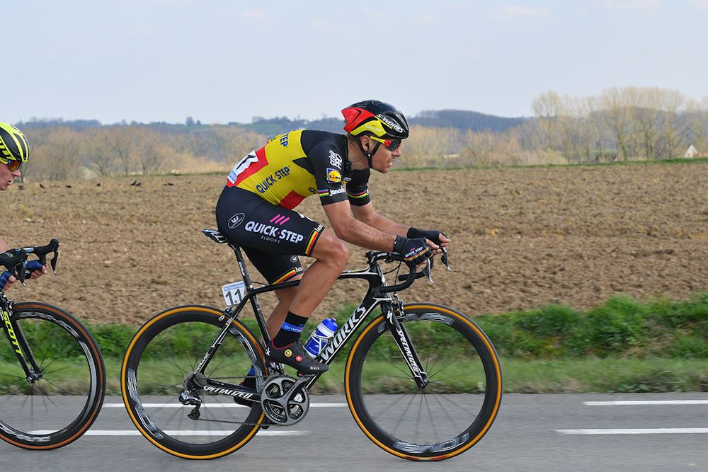 Phlippe Gilbert rides solo to the stage 1 win at Three Days of De Panne