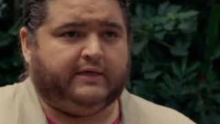 Close up of Jorge Garcia as Hurley in Lost