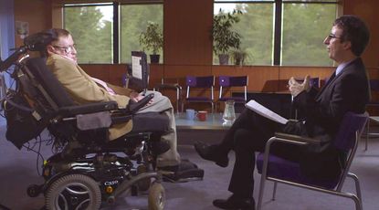 John Oliver interviews Stephen Hawking, Hawking wins