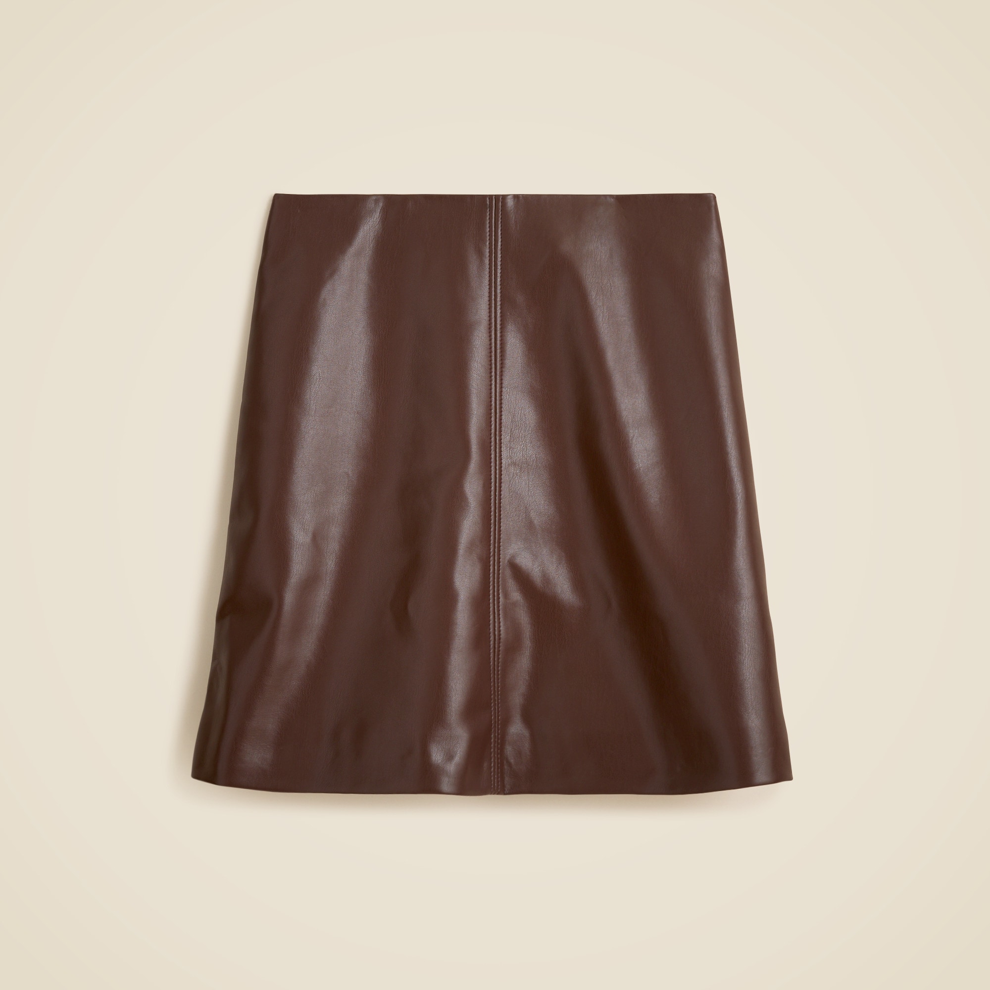 Fairfax Skirt in Faux Leather