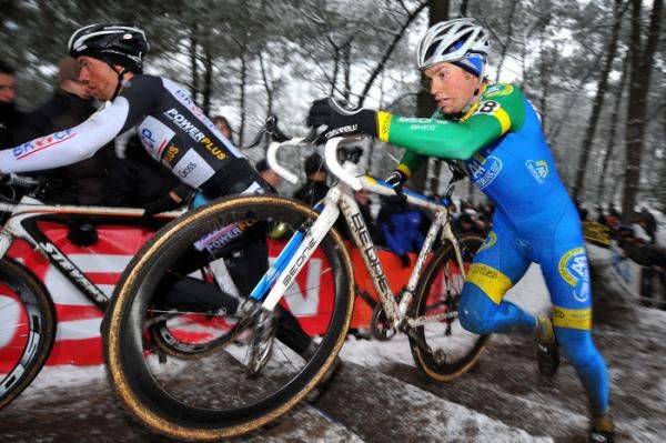 Eddy Van Ijzendoorn (AA Drink) runs the steps