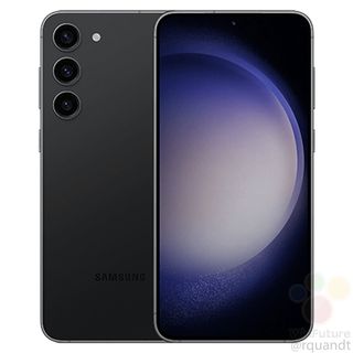 Unofficial renders of the Samsung Galaxy S23, in Phantom Black