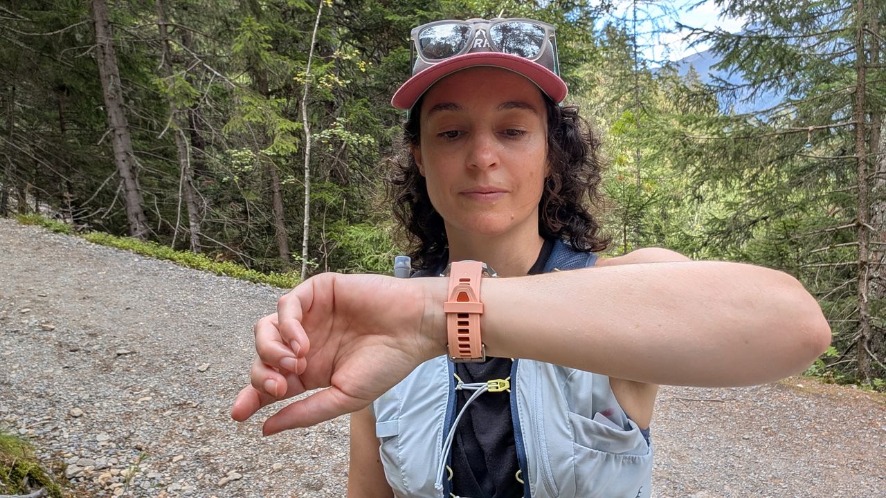 Garmin fenix 9 Pro on wrist during activity