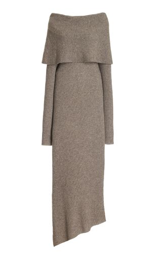 Junea Wool-Blend Midi Dress