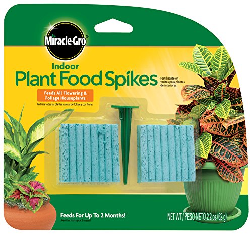 Home-App Miracle-Gro 300157 Indoor Plant Food 48-Spikes, 2.2-Ounce Garden, Lawn, Supply, Maintenance