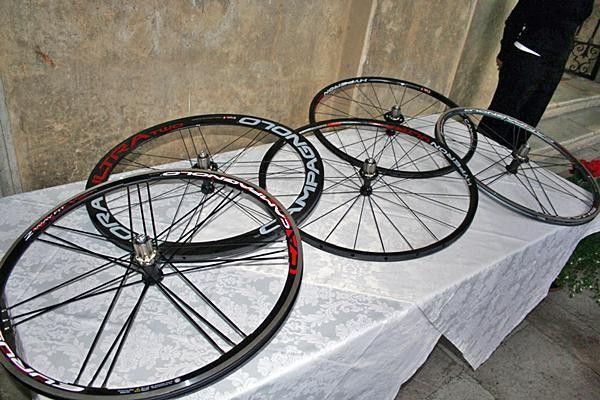 Campagnolo's top level wheels have also received some treatment for 2009.