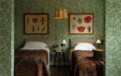 The Rattan Petal hanging light, medium, &pound;3,000, is made by weavers at Soane Britain&rsquo;s Leicestershire workshop.