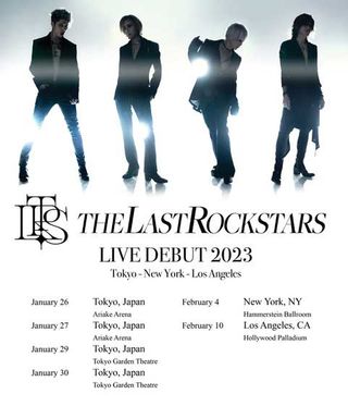 The Last Rockstars tour poster