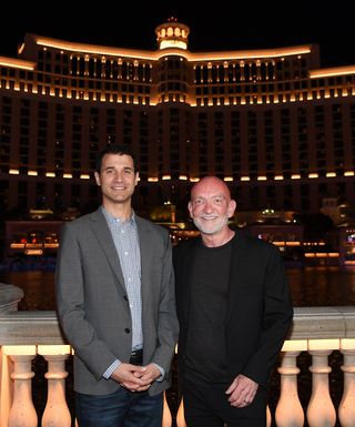 Game of Thrones' Composer Ramin Djawadi and WET Design CEO Mark Fuller Celebrate Debut of Game of Thrones Production on The Fountains of Bellagio.