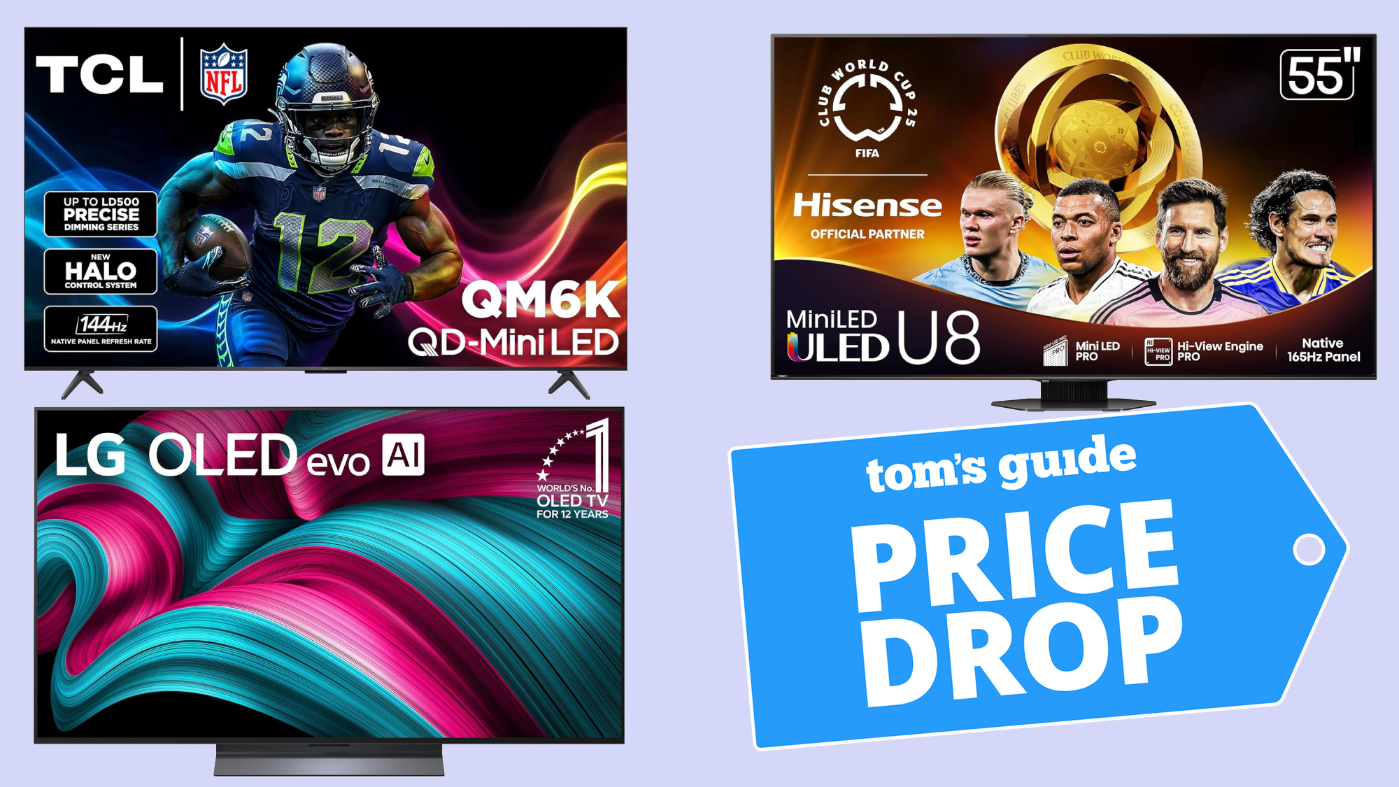 TCL, LG, and Hisense TVs