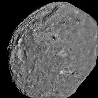 The angrite parent body was likely similar in size to the asteroid Vesta, which has been studied up close by NASA's Dawn mission. Vesta is roughly 525 kilometers (326 miles) in diameter.