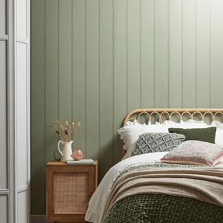 Picture of Dunelm wood panelling wallpaper