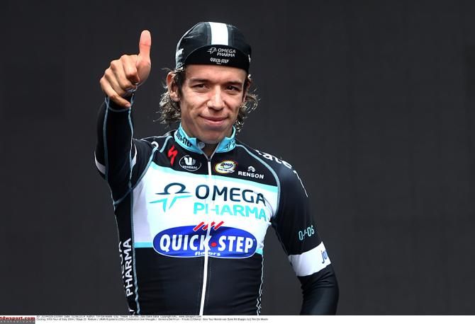 Rigoberto Uran in second makes it another Colombian on the podium at the Giro d'Italia