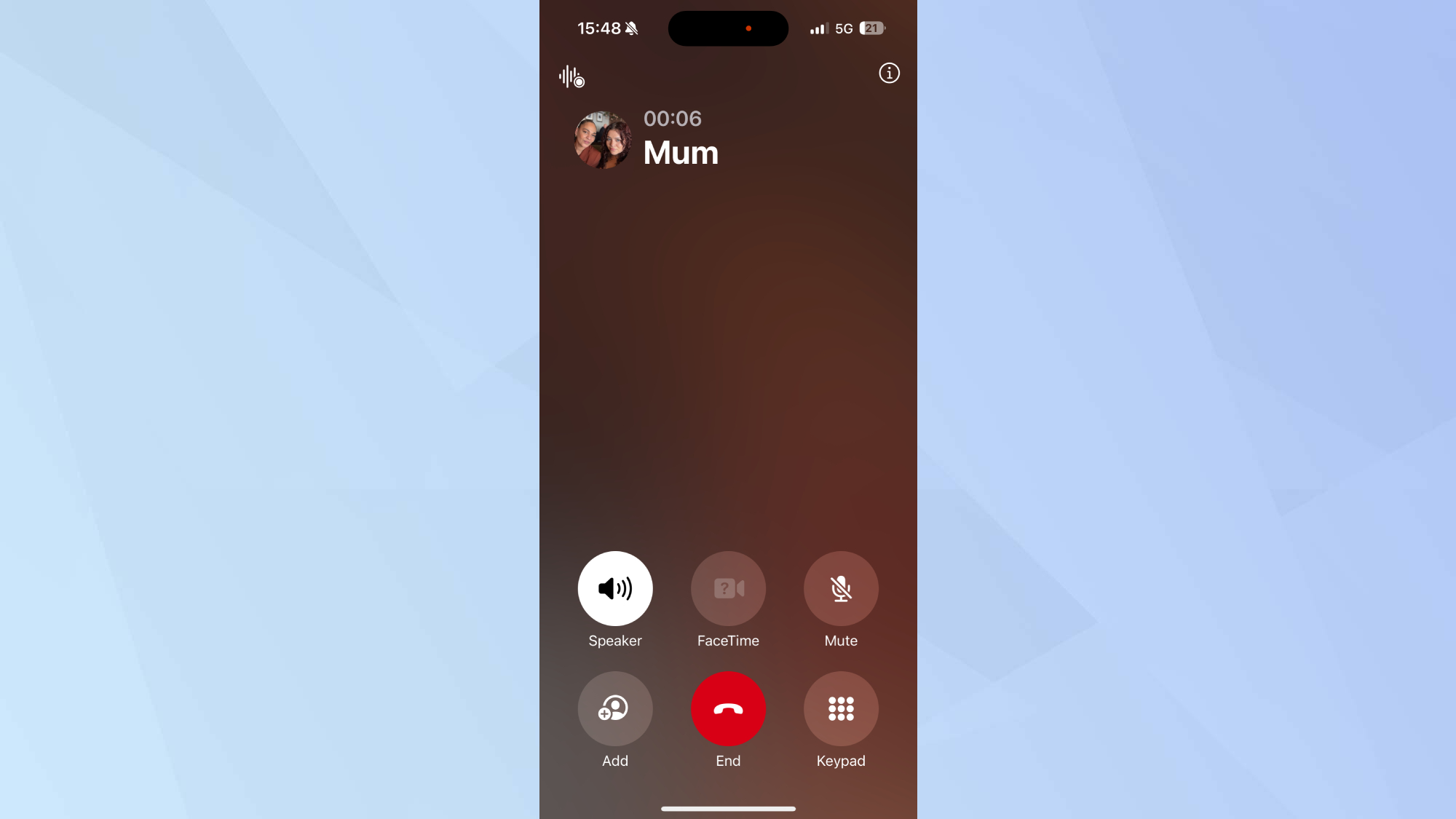 iPhone call