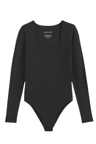 The Long-Sleeve Supima® Square-Neck Bodysuit (Was $45) 