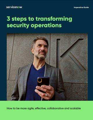 Whitepaper cover with green title above image of business man holding a smart phone