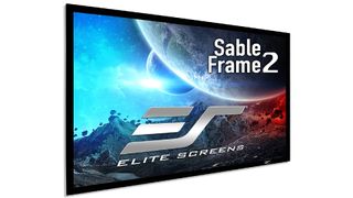 Product shot of Elite Screens Sable Frame 2, one of the best projector screens